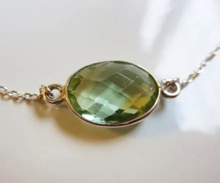 Green Amethyst Bracelet – Silver 925 – 3