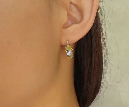 Lemon Quartz Earrings with Silver 925 – 4